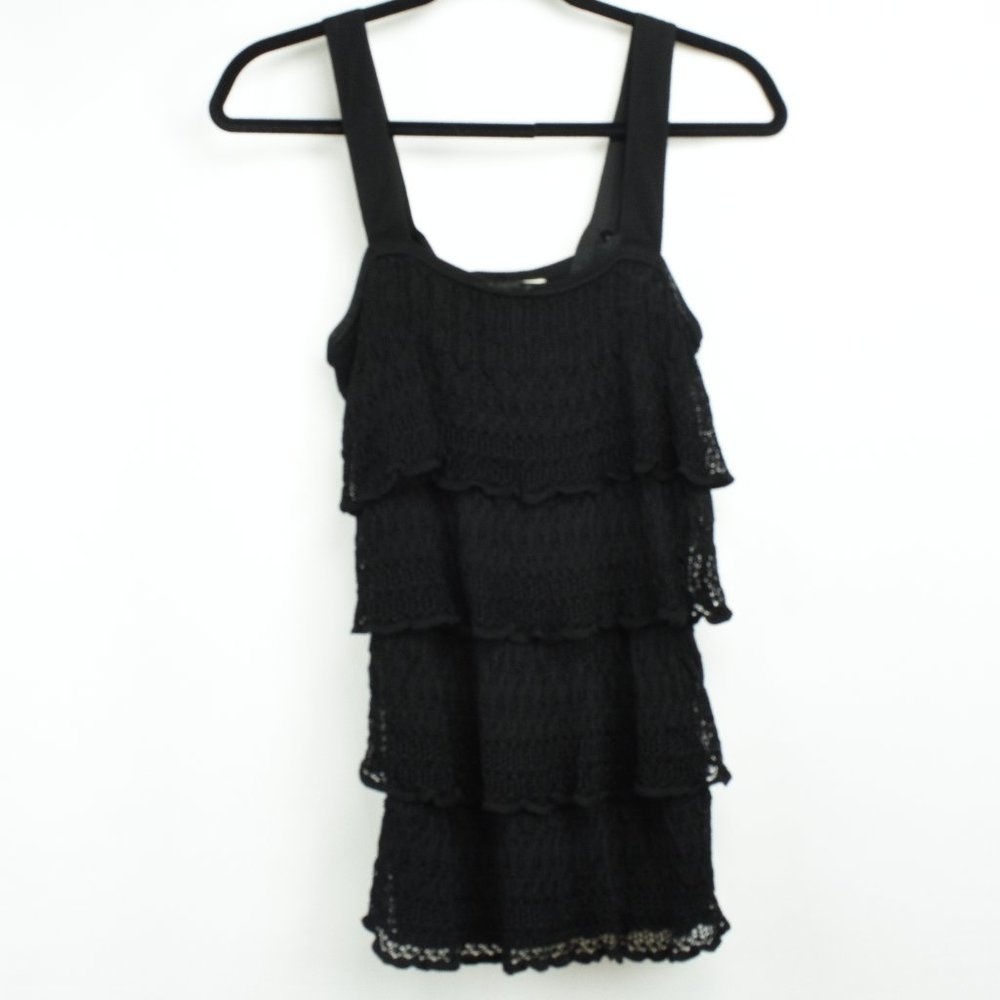 White House Black Market Black Blouse Size XS